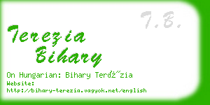 terezia bihary business card